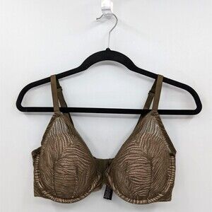 Victoria's Secret Bra Women’s 36DD Olive Green Lined Demi Very Sexy
